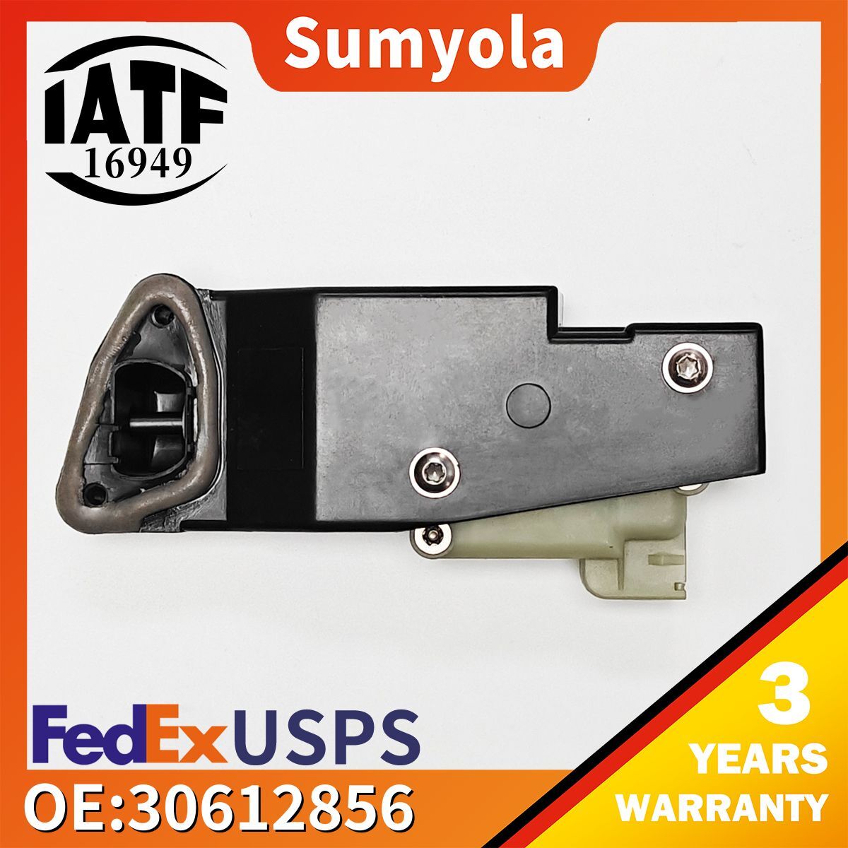 30612856 Fuel Tank Door Latch Lock Filler Flap Solenoid Motor For Volvo V70 S60