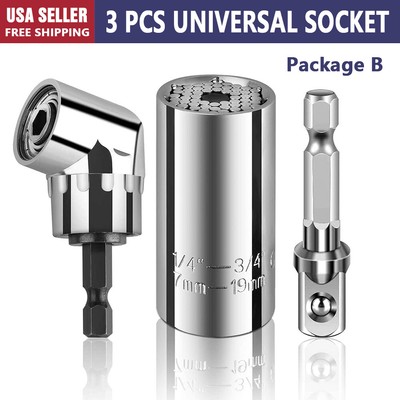 Professional Sockets Tools Multi-function Wrench Repair Kit with Power Drill 3PC