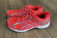 Reebok DMX Ride Unisex lace up mesh running trainers UK 7 red coral