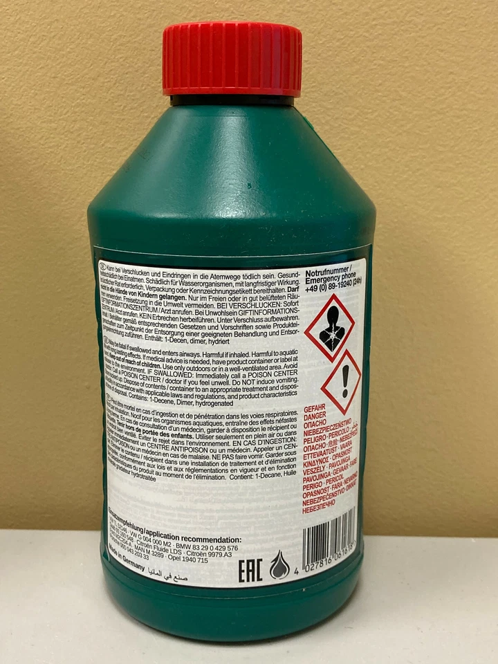 Líquido sistema hidráulico dirección asistida 1 litro para Mercedes Benz Foto 4 de 4