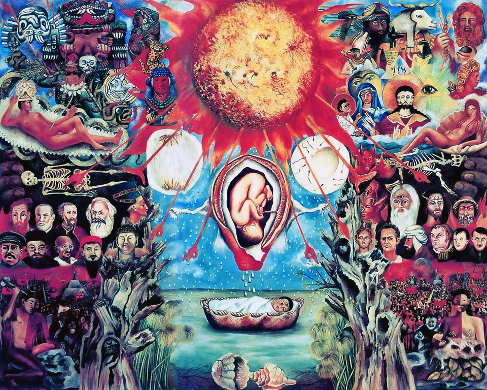 Frida Khalo - Moisés - LIENZO O IMPRESIÓN ARTE DE PARED Foto 2 de 2