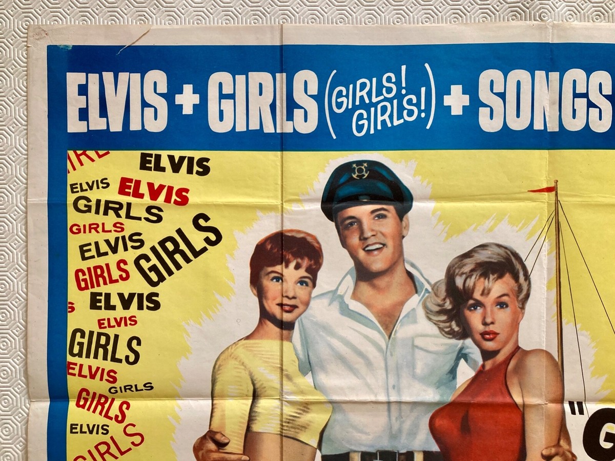 Elvis Presley Girls! Girls! Girls! Original 1962 Quad Poster