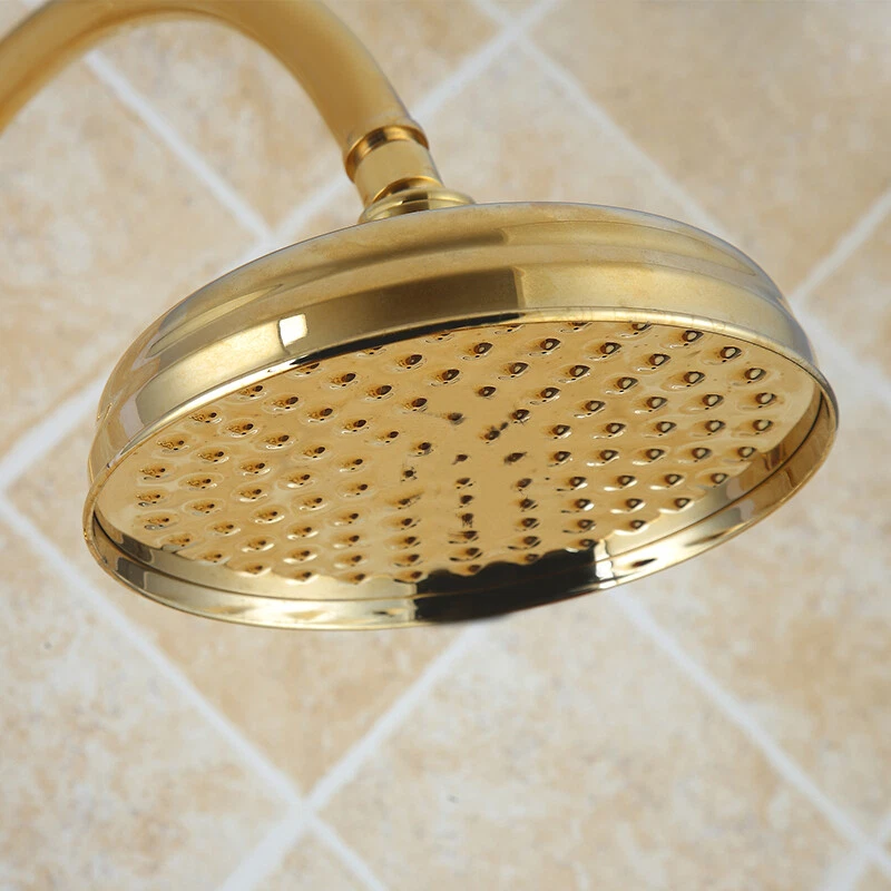 8 inch Gold Color Brass Round Rainfall Rain Bathroom Shower Head (Standard 1/2")
Opens in a new wind