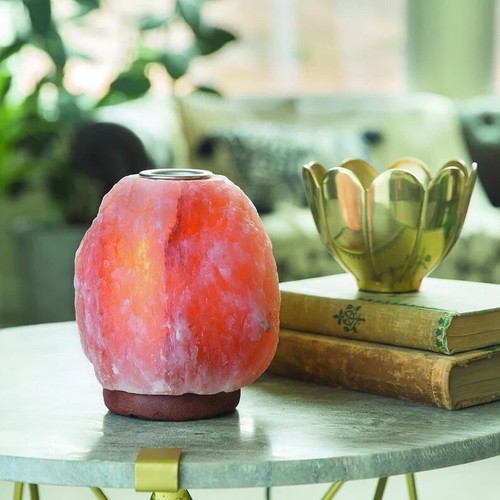 Salt Lamp Himalayan Crystal Natural Diffuser Essential Oil Fragrance Wax Warmer - Picture 3 of 4