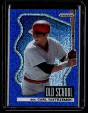 2022 Panini Prizm Old School Blue Mojo Carl Yastrzemski 050/199 Boston Red Sox