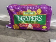 Vintage 90  s Dryper Diapers With Sesame Street Patterns Movie Prop Size Medium