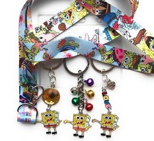 Spongebob lanyard with optional keyring - various designs
