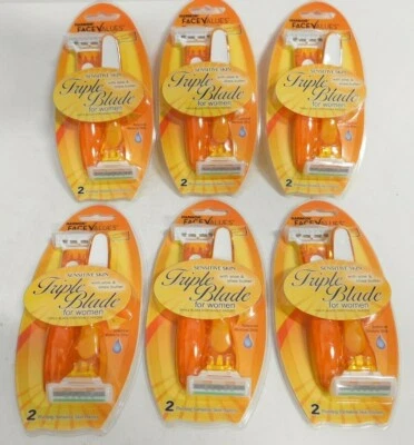 Harmon Triple Blade Sensitive Skin For Women Razors 12-Pack (Compare to Soleil)