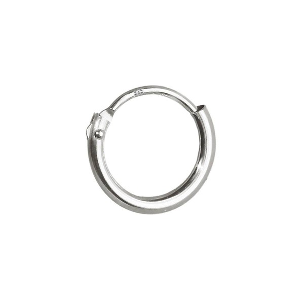 Einzel 925 Sterling Silber Creole Ohrring Ohrschmuck OhrhäNger 10Mm 5159-image