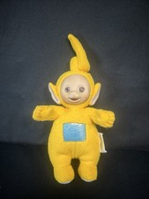 Vtg Playskool Yellow Teletubbies Laa Laa Doll 1998 LA LA plush toy Hasbro 10"