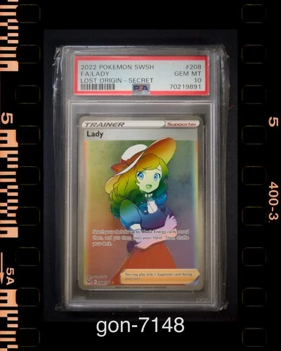 2022 Pokemon SWSH FA/Lady Trainer Lost Origin-Secret #208 PSA 10 GEM MT
