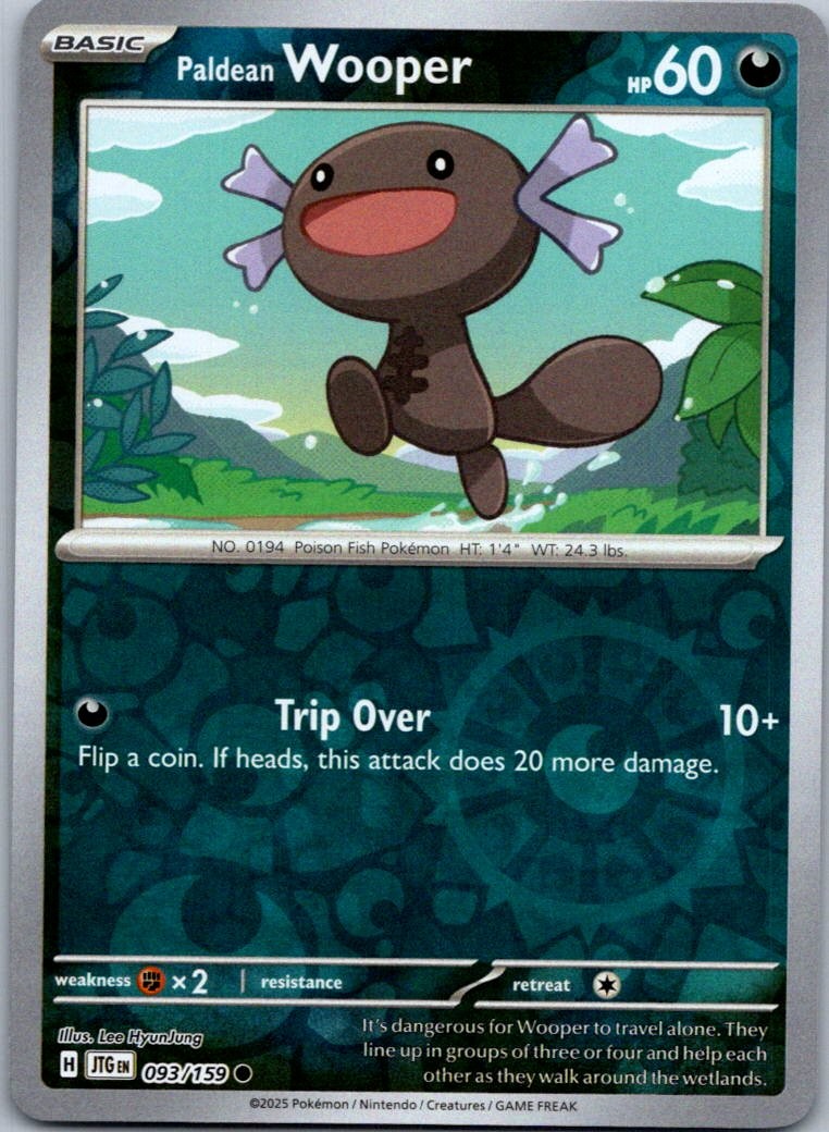 Paldean Wooper Common SV09: Journey Together 093/159 NM