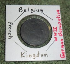 JB RFM 85838 Belgium 1941 French Kingdom World War II German Occupation Coinage