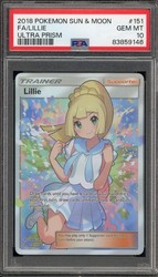 Lillie 151/156 Ultra Prism Full Art Ultra Rare Trainer
