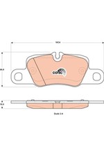 Bremsbelagsatz Hinten für Porsche 911 991 Cabrio Panamera 970 09-19