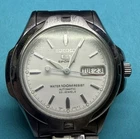 Seiko 5 Sports Automatic Mens Watch 100m Water Resist Day Date 8” Wrist Vintage