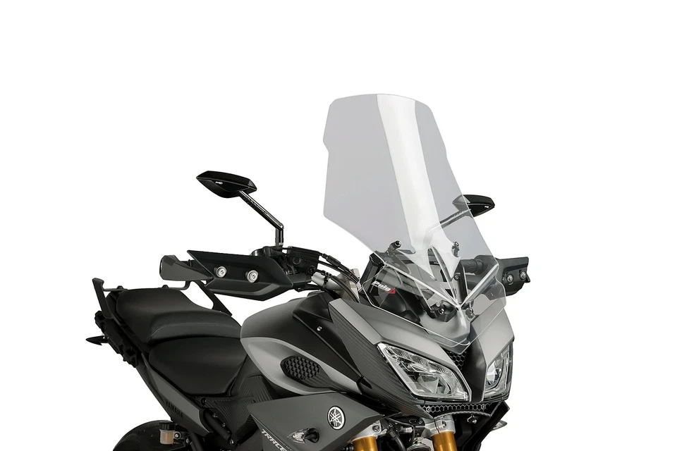 Pare-brise Puig Touring pour Yamaha MT-09 TRACER (Année 2015-2017) - Transparent - Photo 3/4