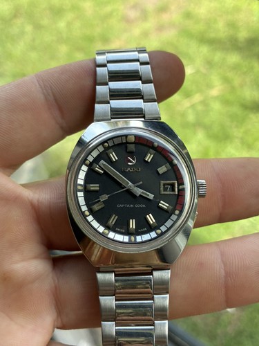 Rado Captain Cook Vintage Watch Automatic Winding Bezel