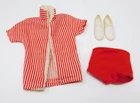 Vtg Barbie 1960s Ken Original SWIMSUIT TOP & BOTTOM + SNEAKERS #750 Outfit READ