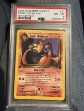 2000 POKEMON ROCKET DARK CHARIZARD 1ST EDITION PSA 8