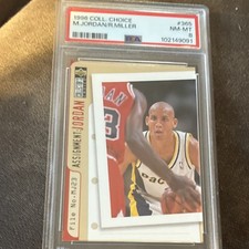 Upper Deck 1996 Collector's Choice Jordan/Miller #365 PSA 8