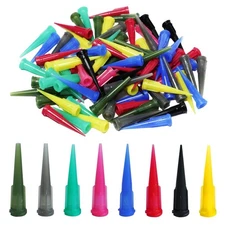 160 Pcs Plastic Tapered Pinhead, 8 Size Blunt Syringe Tip Liquid Dispenser... 
