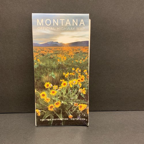 Montana Official State Highway Department Road Map 2013 Sunflower