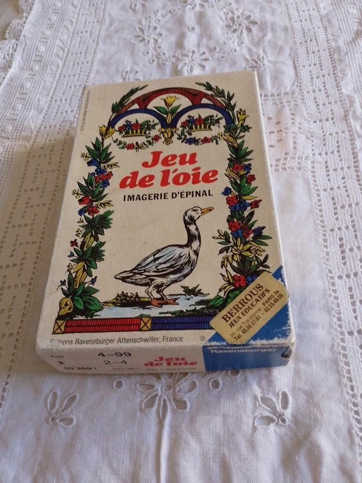 Ancien Jeu De L'oie Pour Enfant - Vers 1890 - Jeu De Société Vintage - Occasion
