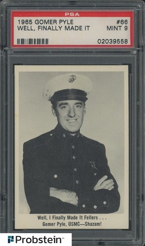 1965 Fleer Gomer Pyle #66 Well Finally Made It PSA 9 MINT
