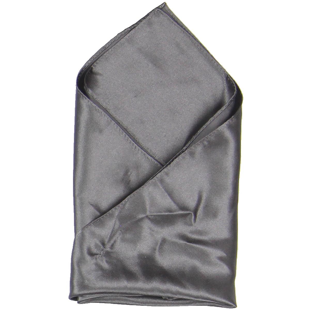 Дизайнерский мужской серый атласный нагрудный платок для торжественных случаев OS BHFO 8338 2490₽