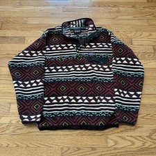 Patagonia Synchilla Aztec Pattern Fleece Snap T Pullover 2016 Mens Medium