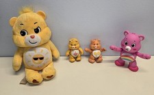 Vintage Care Bears Lot: 2 Friend Bear Poseable Figures, 10" Plush, 5" Talking