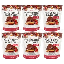 Bartons Peanut Butter & Jelly Cups Strawberry 4.75oz Lot of 6