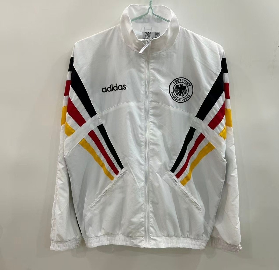 Chaqueta de Pista Vintage Alemania Adidas DFB Retro Estilo Años 90 Fútbol Entrenamiento Top