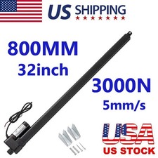 32Inch 800MM High Speed5mm/s Linear Actuator Motor 3000N DC12V Mounting Brackets