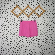 Wonder Nation Solid Pink Elastic Waist Active Cotton Blend Girls Shorts Size L