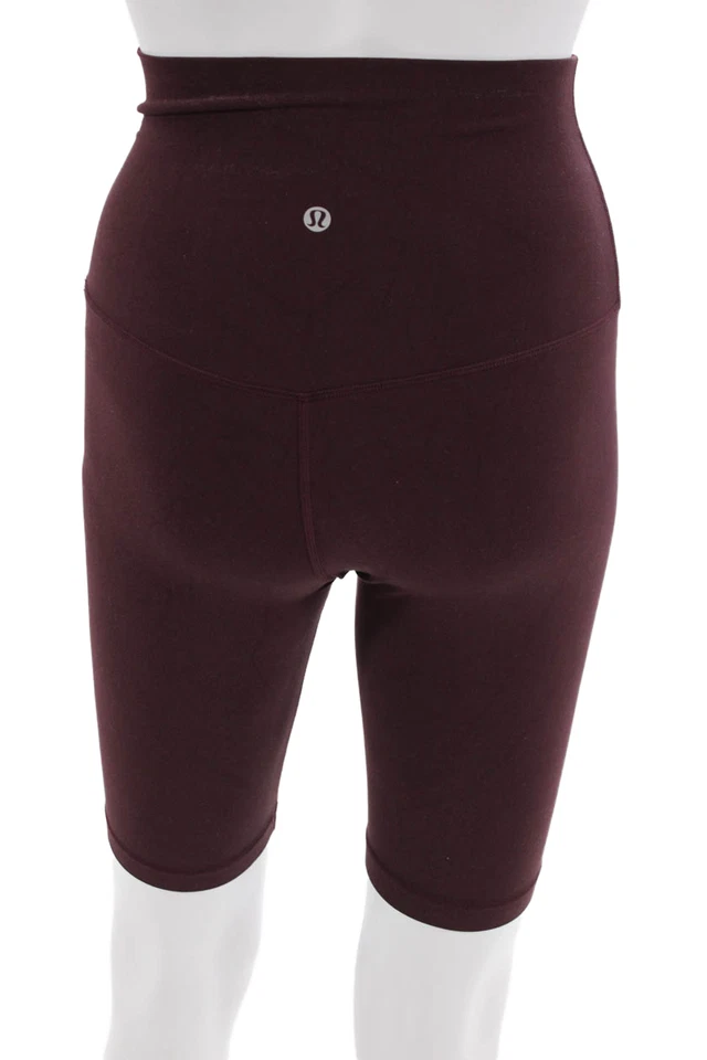 Pantalones cortos de motociclista Lululemon para mujer marrón nailon talla 4 Foto 3 de 4