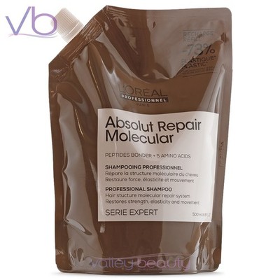 L Oreal Absolut Repair Molecular Shampoo | Hair Structure Repair Refill Pouch