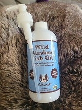 NEW 16oz Wild Alaskan Fish Oil for Dogs - Reduce Shedding  Nourish Coat OMEGA 3