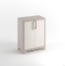 Armadio Basso Gulliver, 2 Ripiani Regolabili, Sabbia/Beige, 80X44X100 H Cm