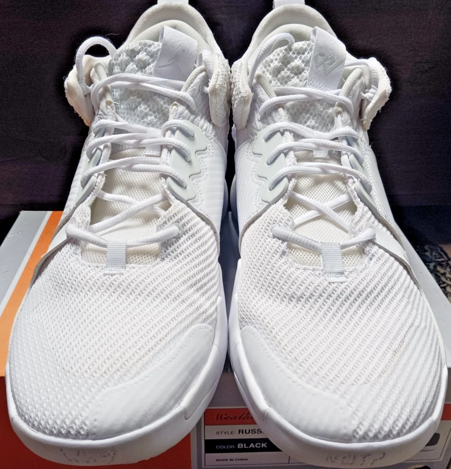 NIKE AIR JORDAN WHY NOT ZER0.2 TRIPLE BLANCO TALLA 14 A06219-101 ¡¡NUEVO ESTADO!!! Foto 3 de 4