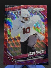 2018 Panini Prizm Josh Sweat Rookie #275 Red Wave Prizm /149 Philadelphia Eagles