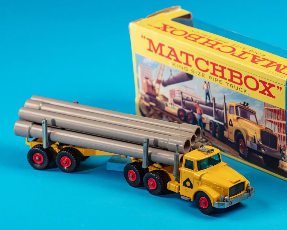 Matchbox Kings / K-10 B12 / Pipe Truck / 1967 / Original Box / MIB / Clean Paint - Image 3 of 4