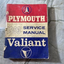 1963 Plymouth Valiant Shop Service Manual Original 1963 Plymouth Valiant Shop Service Manual Original