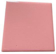 1 Carnation Pink Ceramic Tile - 4 1/4 x 4 1/4  PINK WALL TILES Mosaic