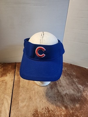  Chicago Cubs MLB Visor Hat New Era Brand Baseball Flexfit S/M EUC 