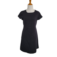 Everlane Party of One Tee Dress Black Fit Flare Short Sleeve Women Medium