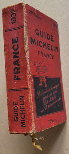 Guide Michelin France 1932