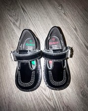 Image of Girls Black T Bar Kickers School Shoes Toddler