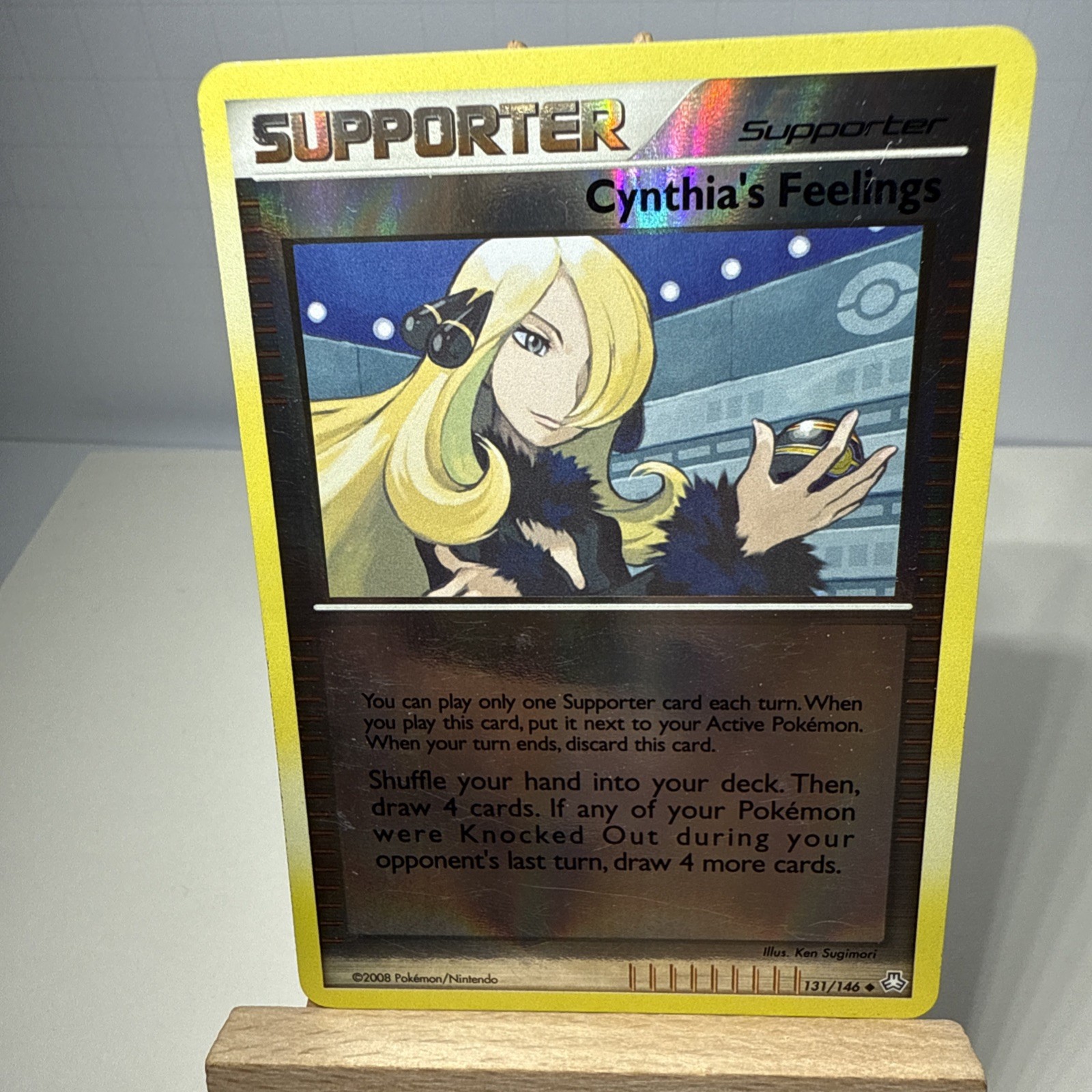 Pokemon Legends Awakened Holo Cynthia's Feelings #131/146 Lightly played